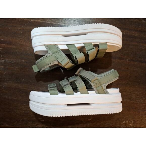 Nike Icon Classic Sandals Womens Size 9 Light Army Jade Green Slides DH0224-301 - Picture 3 of 5